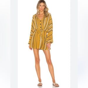 House of Harlow 1960 midas stripe mini Dress with dolman sleeves